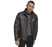 Calvin Klein Men's Everyday Essential Faux Leather Jacket, heirloom brown, L