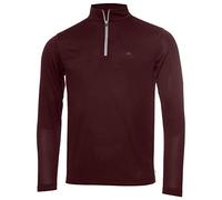Calvin Klein Mens Harlem 1/4 Zip Pullover - Burgundy - XL