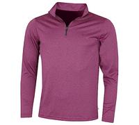 Calvin Klein Mens Harlem 1/4 Zip Pullover - Dark Red - XL