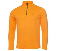Calvin Klein Mens Harlem 1/4 Zip Pullover - Orange Marl - XL