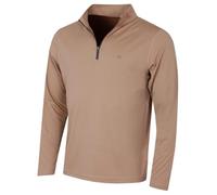 Calvin Klein Mens Harlem 1/4 Zip Sweater - Tan - XL