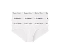 Calvin Klein mens Hip Brief 3 Pack, White, Medium