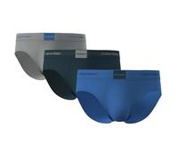Calvin Klein Men's HIP BRIEF 3PK LV00NB4475 Brief, Multi (GREATEST GREY/PONDEROSA PINE/IRIS B), XS