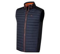 Calvin Klein Mens Hybrid Gilet - Navy/Orange - XXL
