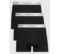 Calvin Klein Mens ICON Cotton Stretch 3 Pack Relaxed Trunks, Black, Size 3Xl, Men Black
