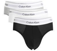Calvin Klein Men's Icon Hip Brief - 3 Pack Black/White/Grey Heather Large