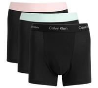 Calvin Klein Men's Icon Trunk - 3 Pack Black/Mint/Pink