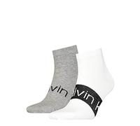 Calvin Klein mens Intense Power Men's Liner Socks 2 pack Sneaker, White, 39/42
