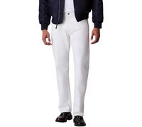 Calvin Klein Men's Jeans Standard Chalk White Straight Fit, White (Chalk White), 30W/32L