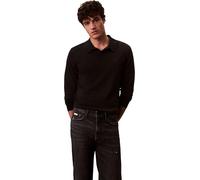 Calvin Klein Men's Jeans Standard Washed Cinder Straight Fit, Black (Washed Cinder), 34W/32L