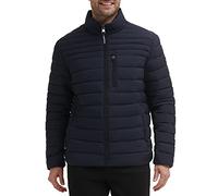 Calvin Klein Men's Lightweight Puffer Water-Resistant Jacket, Packable True Navy, XXL