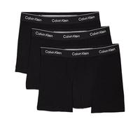 Calvin Klein Men's Low Rise 3Pk Trunks, Black W/Dtm Wb, L