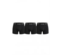 Calvin Klein Men's Low Rise 3Pk Trunks, Black W/Dtm Wb, XL