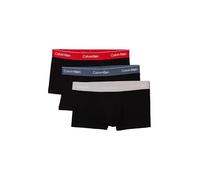 Calvin Klein Mens Low Rise Icon Cotton Stretch Trunk (3-Pack) - B- Vint Ind, Micro Chip, Molten - L