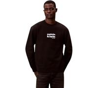 Calvin Klein Men's LS 350FLEECE RETRO GRAPHIC CREWN LV04LE250G, BLACK, M