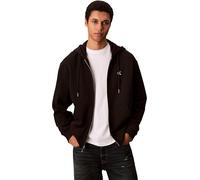 Calvin Klein Men's LS EU 350TERRY MONOGRAM FZ HOODI LV04RD240G Sweatshirts, BLACK (Black), M