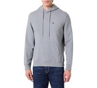 Calvin Klein Men's LS EU 350TERRY MONOGRAM HOODIE LV04RC297G Sweatshirts, Grey (Med Grey Htr), L