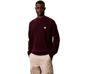 Calvin Klein Men's LS EZ Cotton Waffle CRWNK SWTR 9 LV04RD313G Sweaters, Purple (Passion Plum), L