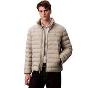 Calvin Klein Men's LS NYLON LT WT HOODED FZ PUFFER LV04RC511G Jackets, KHAKI (Forest Fog), XL