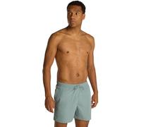 Calvin Klein Men's Medium Drawstring Mid Length Swim Shorts, Blue (Lead), S