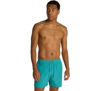Calvin Klein Men's Medium Drawstring Mid Length Swim Shorts, Turquoise (Hazy Teal), L