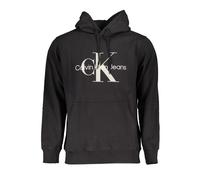 Calvin Klein Mens Monogram Hoodie Casual Style - Black Cotton - Size 2XL