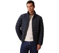 Calvin Klein Men's Nylon Hooded Puffer Jacket, Blue (Ink), L