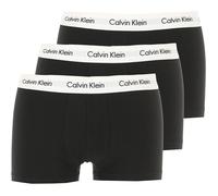 Calvin Klein Mens Pack-3 Boxers breathable fabric and anatomical front U2664G men - Black Cotton - Size Medium
