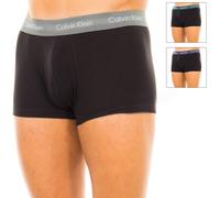 Calvin Klein Mens Pack-3 Retro Boxers - Black Cotton - Size X-Large
