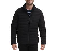 Calvin Klein Men's Packable Down Jacket, Black Stretch, XXL