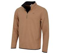 Calvin Klein Mens Polar Fleece 1/2 Zip Stretch Sweater - Tan - XXL