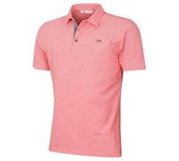 Calvin Klein Mens Prep Campus Oxford Polo Shirt - Coral - XXXXXL
