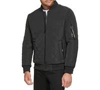 Calvin Klein Men's Quilted Zipper Detail Jacket, Flight Black, S