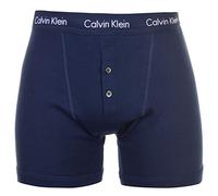 Calvin Klein Men's Refreshed Grey Box Boxer Briefs, Blue (Ink), Large