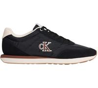 Calvin Klein Men's Retro Runner Ess Mix Mat Ym0Ym01361 Low Top, Black (Black/Light Cashew), 8
