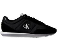 Calvin Klein Men's Retro Runner ESS Mix MAT YM0YM01361 Low Top, Black (Black/Stormfront/Vaporous White), 6.5