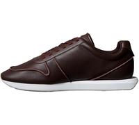 Calvin Klein Men's Retro Runner LACE UP LTH Pinch YM0YM01455 Low Top, Red (Bordeaux/Oyster/White/Desert Taupe), 9