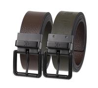 Calvin Klein Men's Reversible Belt Brown/Olive Jean Small (30-32)