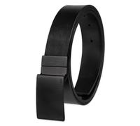 Calvin Klein Men's Reversible River Print Leather Belt, Large, Black