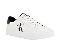 Calvin Klein Men's Rex Sneaker, White/Black, 7.5 UK