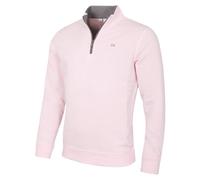 Calvin Klein Mens Rocky Half Zip Supersoft Sweater - Baby Pink - XXXXXL
