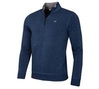 Calvin Klein Mens Rocky Half Zip Supersoft Sweater - Denim Marl - L