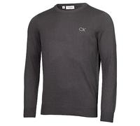 Calvin Klein Mens Round Neck Golf Sweater - Steel Grey - XXL