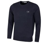 Calvin Klein Mens Round Neck Tour Sweater - Navy Marl - L