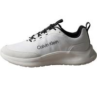 Calvin Klein Men's Runner Trainers Light EVA Essential Lace-up Ny-Su Sporty, Blue (Bright White/Black), 10
