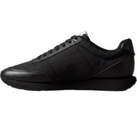 Calvin Klein Men's Runner Trainers Retro Runner T LTH AOP Ny with Logo Print, Blue (Black/Bright White), 9