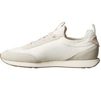 Calvin Klein Men's Runner Trainers Retro Sock Lace-up Mix with Monogram, White (Marshmallow/Eggshell), 9