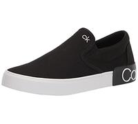 Calvin Klein Men's Ryor Sneaker, Black Canvas 962, 8.5 UK