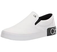 Calvin Klein Men's Ryor Sneaker, White Canvas 115, 8 UK