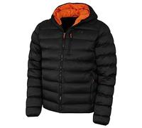 Calvin Klein Mens San Gabriel Padded Jacket - Black/Orange - XXXL